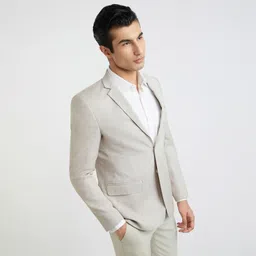 parx Men Solid Double Breasted Formal Blazer image 2