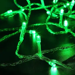 home delight 42 LEDs 12 m Green Steady String Rice Lights image 3