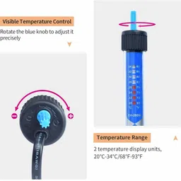 vayinato RS Electrical (75W) High Glass Heater to Aquarium Fish Tank | Auto On/Off Submersible Aquarium Immersion Heater image 2
