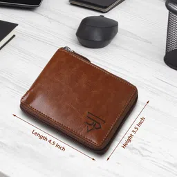 jnd Men & Women Casual Brown Artificial Leather Wallet-picture-12