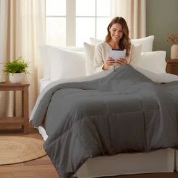 edmund Solid Single Comforter for Heavy Winter image 2