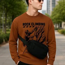 moda rapido Men Full Sleeve Printed Sweatshirt image 3