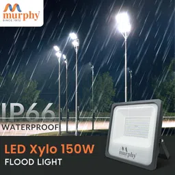 murphy LED 150W LED Flood Light, IP-65 Outdoor Light Pack of 3 (Cool White) Flood Light Outdoor Lamp image 3
