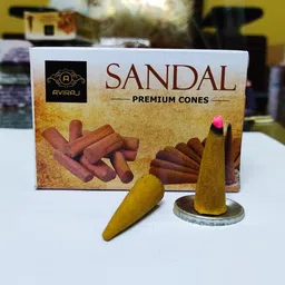 aviraj Multi Incense Dhoop Batti Cones Combo Of Loban Guggul Sandal Lavender Pack of 12 Sandal, Lavender, Guggul Dhoop image 2