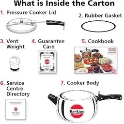 hawkins Contura | Pressure Cooker | Aluminium | Inner Lid Cooker | Silver 5 L Induction Bottom Pressure Cooker image 5