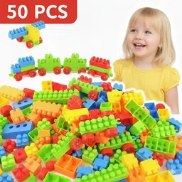 fizzy funs 50 Pcs Creative Building Blocks construction gift game toys set for baby/kids-picture-18