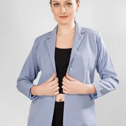 modny Women Solid Single Breasted Formal Blazer-picture-26
