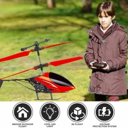 sunzita RC Helicopter with Hand Gravity Sensor, Flying Toy with 3D Light & Safety Sensor image 5