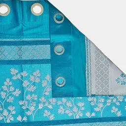 cozy leaf 152 cm (5 ft) Window Polyester Semi Transparent Curtain (Pack Of 2) image 5