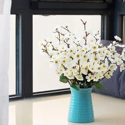 zoanto White Apple Blossom Artificial Flower image 5