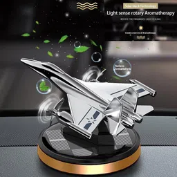 srphere Fighter Jet Solar Perfume For Car, Air Freshener Car Diffuser Multicolor Car Freshener Diffuser image 4