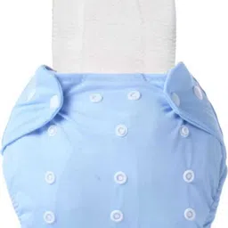 bouncing bliss REUSABALE BABY COTTON CLOTH DIAPER WITH 5 LAYER MICRO FIBRE WHITE INSERT-BLUE-picture-25