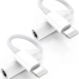 Sawan White iPHONE AUDIO JACK Phone Converter image 3