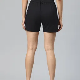 popnetic Solid Women Black Cargo Shorts image 2