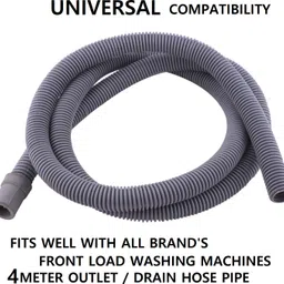 nipram national IFB Front Load Washing Machine Outlet/Drain Hose Pipe 4 Meter IFB Front Load Washing Machine Outlet/Drain Waste Water Hose Pipe Tube 4 Meter Hose Pipe-picture-16