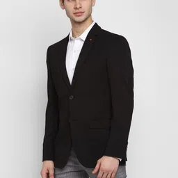 turtle Men Solid Single Breasted Casual Blazer image 4