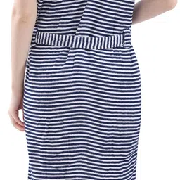 lacylook Lining Navy Blue Large Bath Robe image 2