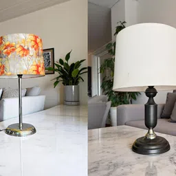 autowhrib Classy Table Lamp 46 cm, Textured Shade Hand Crafted Lamp Table Lamp-picture-29