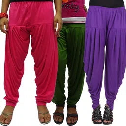 wellfitlook Solid Cotton Viscose Blend Women Harem Pants-picture-13
