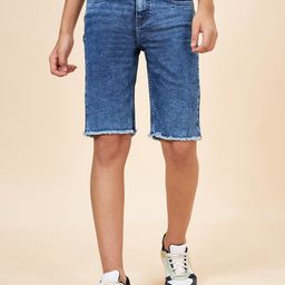 Coolsters by Pantaloons Boys Washed Denim Shorts-picture-30