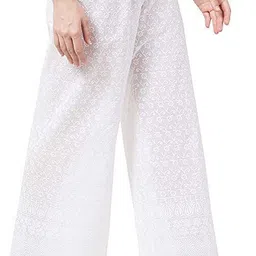 houseofcommon Women Loose Fit White Pure Cotton Trousers-picture-10