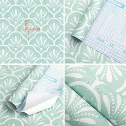 bhavsia enterprise Floral & Botanical Green, White Wallpaper image 3