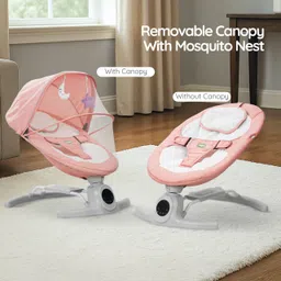 baybee Automatic Baby Swing Cradle with Remote, Music, Canopy & Mosquito Net Swings image 3