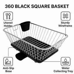 kitchenplus Dish Drainer Kitchen Rack Steel image 2