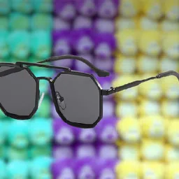 rich club UV Protection Retro Square Sunglasses (54) image 1