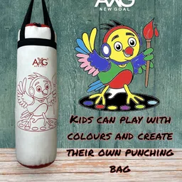 axg new goal High Quality 18 inch Punching kit for creative kids (Upto 10yrs) with Wall stand Boxing Kit image 2