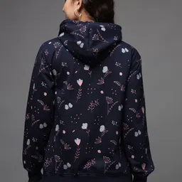 ewools Women Full Sleeve Printed Hooded Sweatshirt image 2