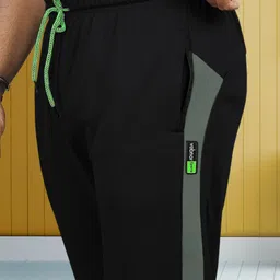 vebnor Men Self Design Black Track Pants image 5