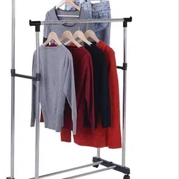 Steel Floor Cloth Dryer Stand Steel Portable Pole Telescoplc Clothes, Foldable Single Clothes-image-68