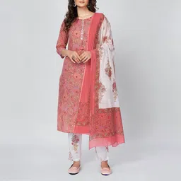 Women Pure Cotton Kurta Pant Set-image-13