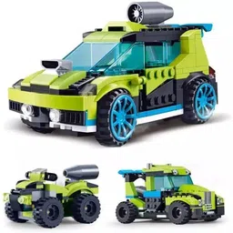atozyy Brick Toy Mutificence Green Rocket Rally 27 in 1 Building Blocks Set 241+ Pieces image 4