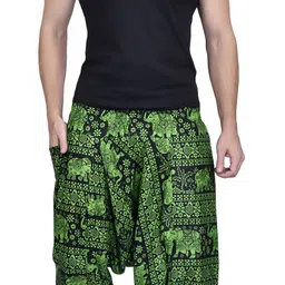 viku Printed Cotton Men Harem Pants image 5