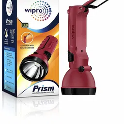 wipro Prism Rechargable LED Torch And Lantern 7 hrs Torch Emergency Light image 2