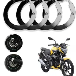 sunriders Bike Wheel Cover 17 Inch For Tvs Raider 125 Black Pack of 4 Pc Wheel Cover For NA NA-picture-17