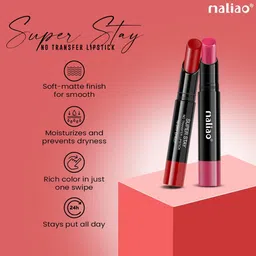 maliao Super Stay No Transfer Lipstick | Waterproof & Smudge-Proof Formula image 5