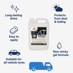 bongoproduction Paste Car Polish for Tyres, Bumper, Chrome Accent, Exterior, Headlight image 3