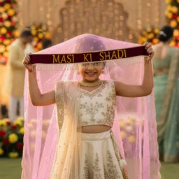 kaevion Net Self Design Pink Women Dupatta-picture-18