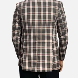 gargian master cut Men Checkered Single Breasted Formal, Party Blazer image 2