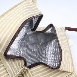 rossella Travel Insulated Tiffin Hand Lunch Bag with Aluminum Foil Inner Cover Reusable Waterproof Lunch Bag image 4