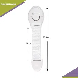 safe-o-kid Extra Flexible Fabric, One Side Open Long Multi-Purpose Child Safety Lock image 3