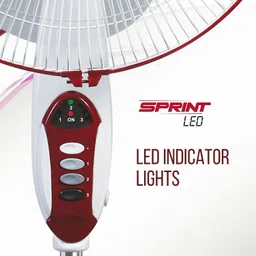 havells Sprint LED 400 3 Blade Pedestal Fan image 3