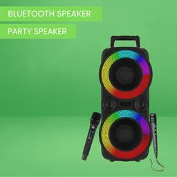 GUGGU Rambo (BLUETOOTH TROLLEY SPEAKER) Deep Bass Sound With Wireless & Wired MicKN455 100 W Bluetooth Tower Speaker-picture-28
