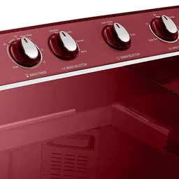 samsung 11.5 kg Semi Automatic Top Load Red image 4
