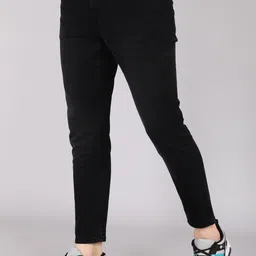 flying machine Men Tapered Fit Mid Rise Black Jeans image 3