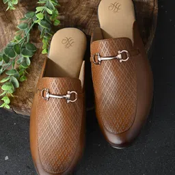 House of Pataudi Men Textured Slip-On Formal Loafers-picture-11