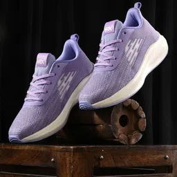 HRX by Hrithik Roshan Women Lavender & White Flyknit Mesh Non-Marking Running Shoes-picture-42